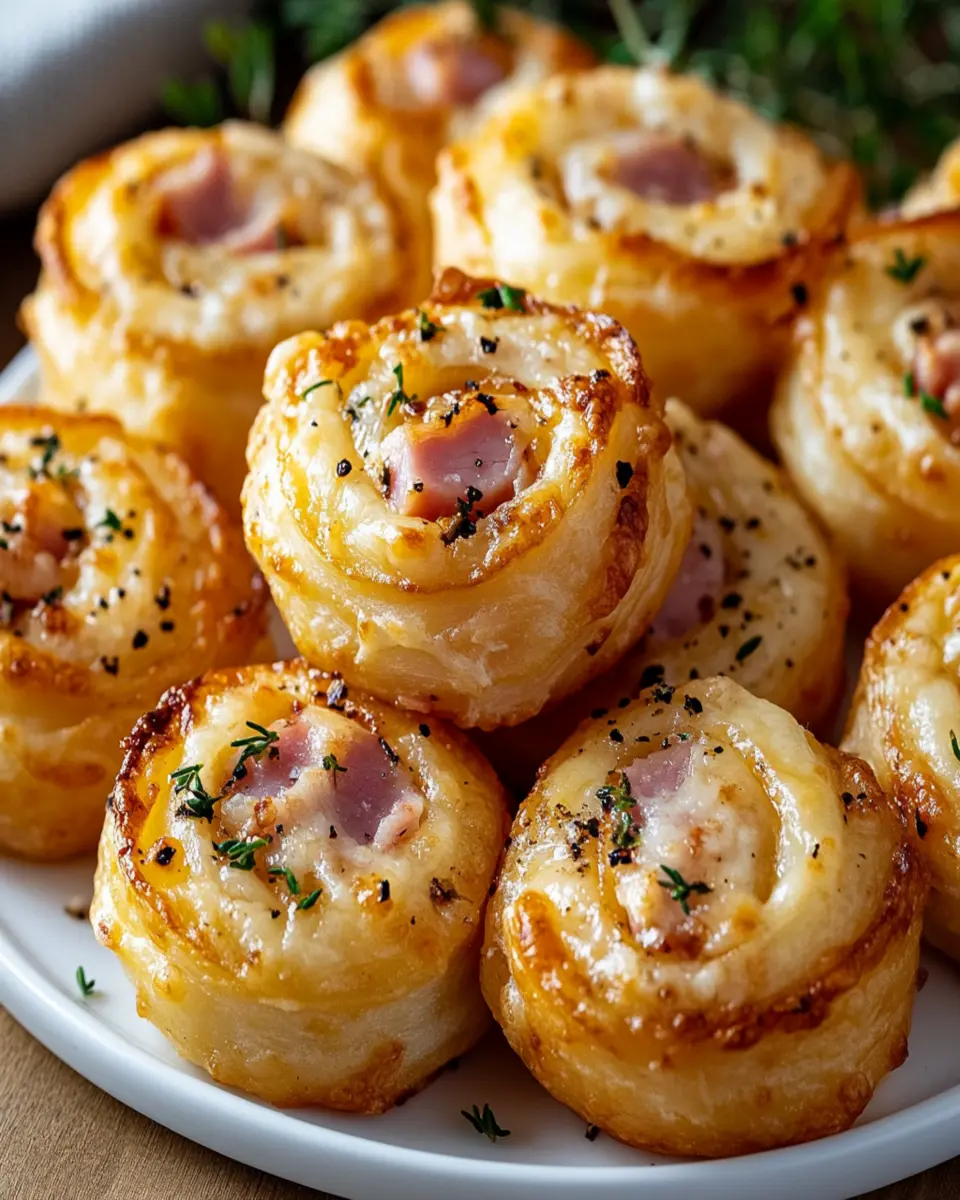 Cheesy Ham Pinwheel Bites First Image First Image