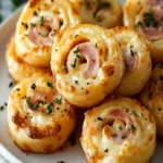 Cheesy Ham Pinwheel Bites: Quick and Irresistible Snack! First Image First Image
