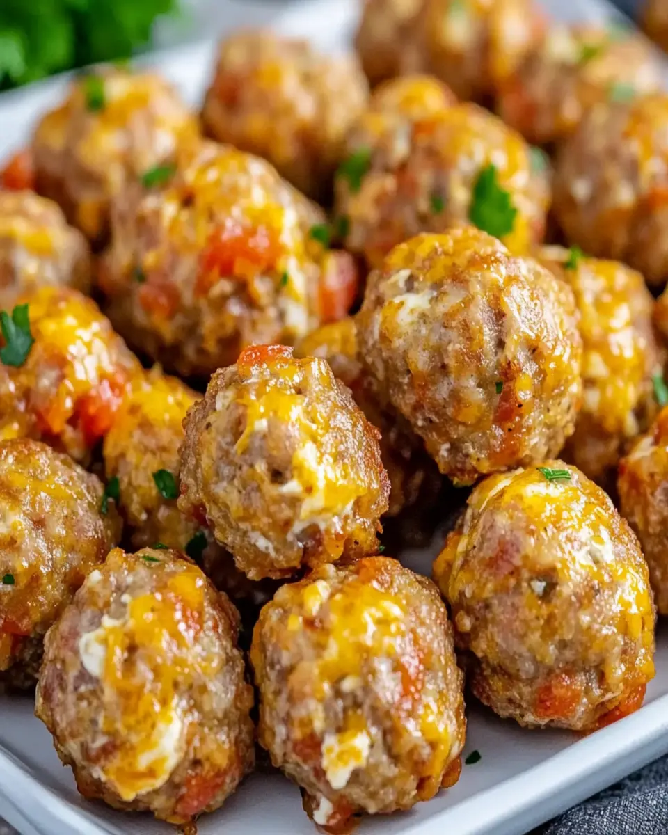 Rotel Cream Cheese Sausage Balls First Image First Image