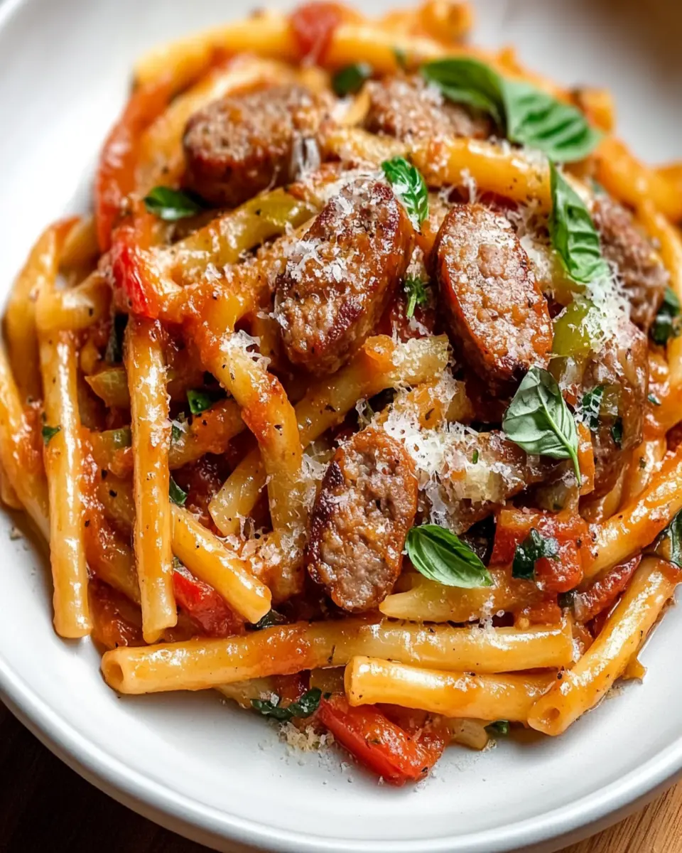 Spicy Italian Sausage Pasta First Image First Image