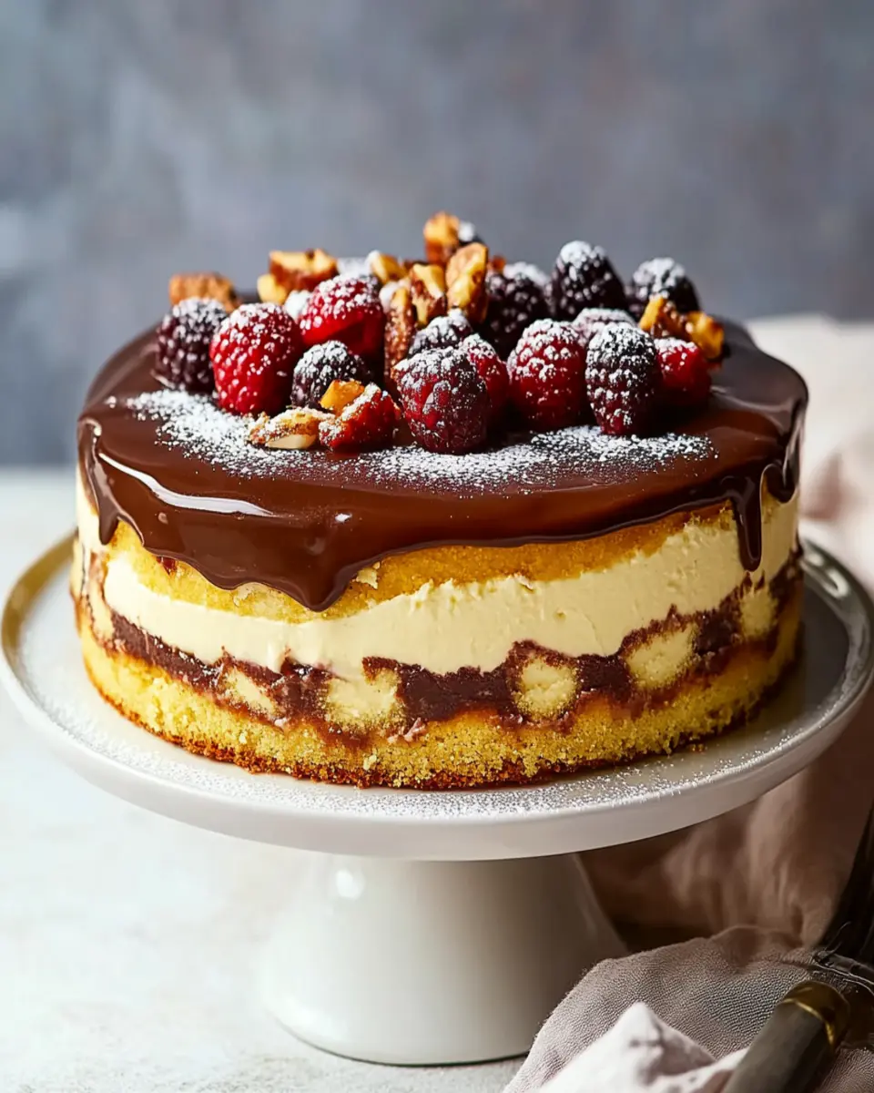 Boston Cream Pie Made Easy with Cake Mix Delight First Image First Image