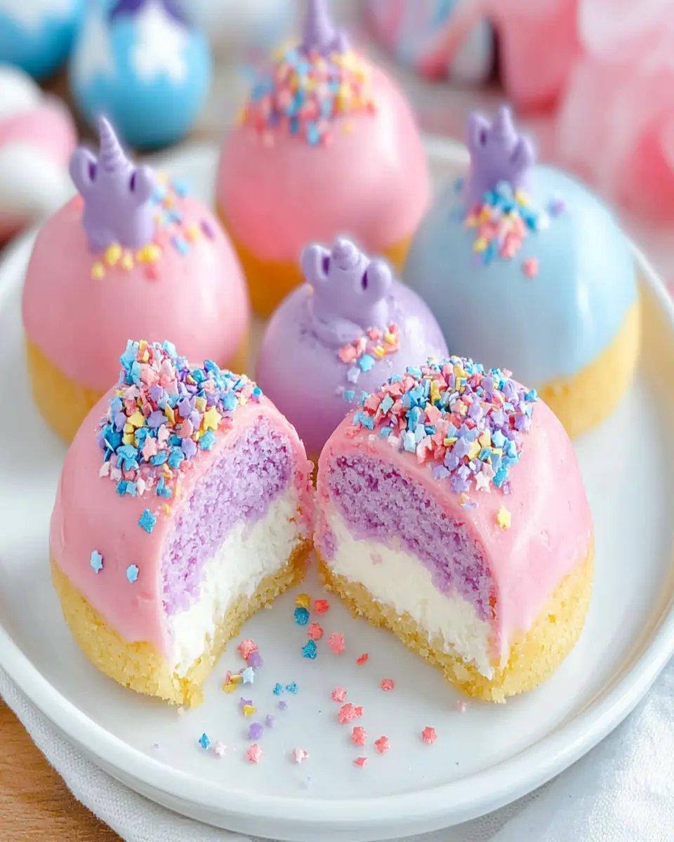 Unicorn Cheesecake Bites – Magical Mini Cheesecake Treats First Image First Image