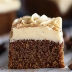 Easy Gingerbread Snack Cake with Cream Cheese Frosting First Image First Image