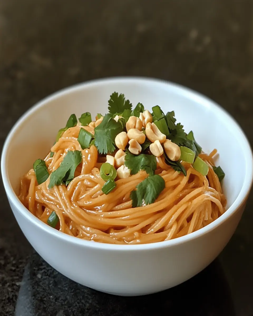 Spicy Peanut Butter Noodles Recipe First Image First Image