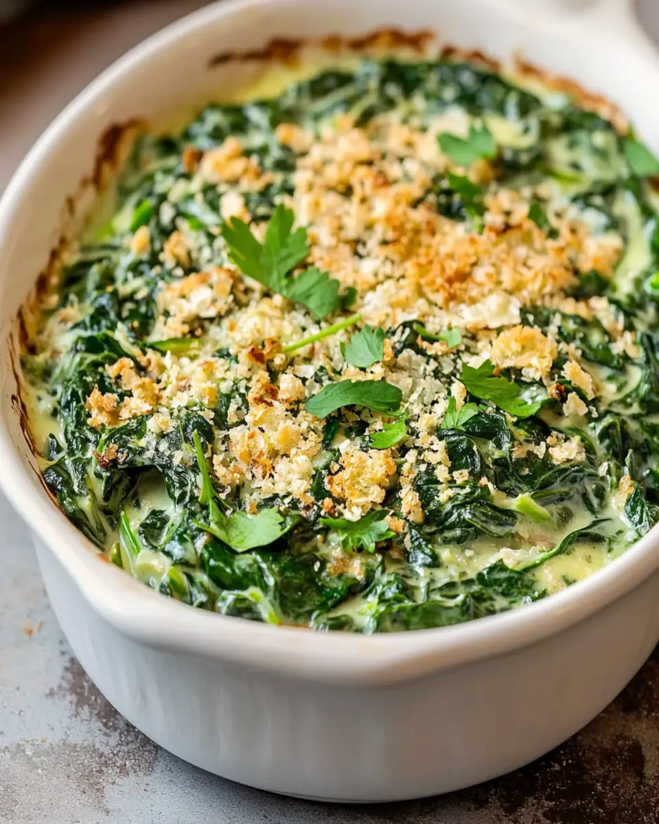 Crunchy Spinach Casserole First Image First Image