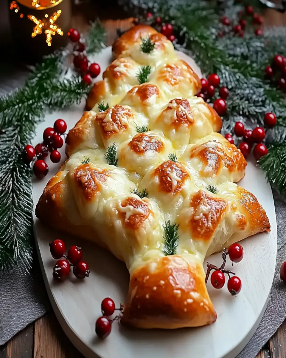 Cheesy Christmas Tree Bread for a Festive Family Feast First Image First Image
