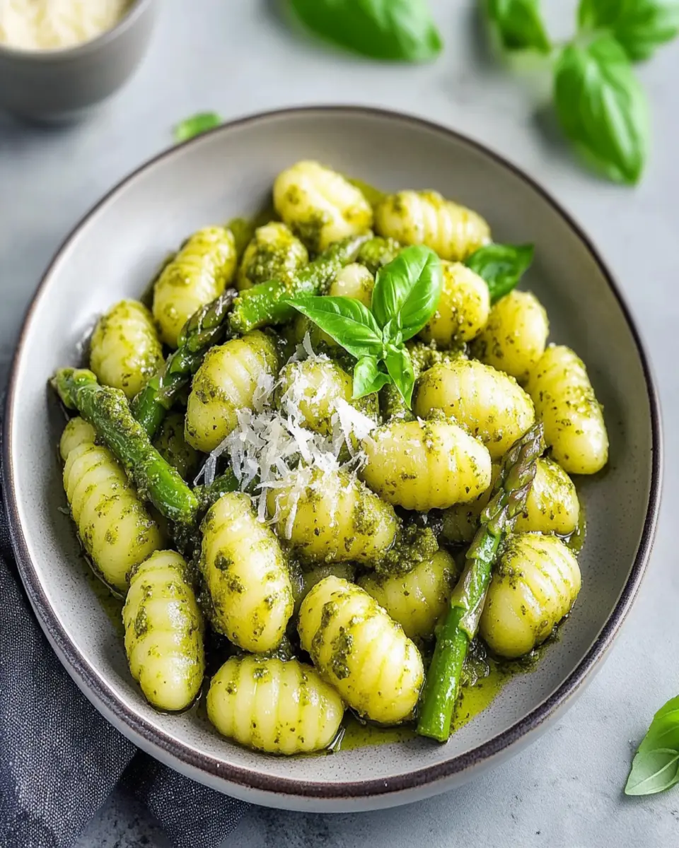 Pesto Gnocchi with Asparagus: Quick and Colorful Spring Delight First Image First Image