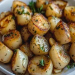 Irresistible Herb Roasted Turnips with Garlic Oil Recipe First Image First Image