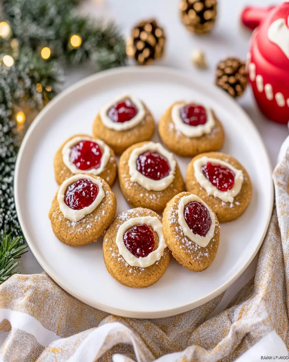 Gingerbread Thumbprint Cookies First Image First Image