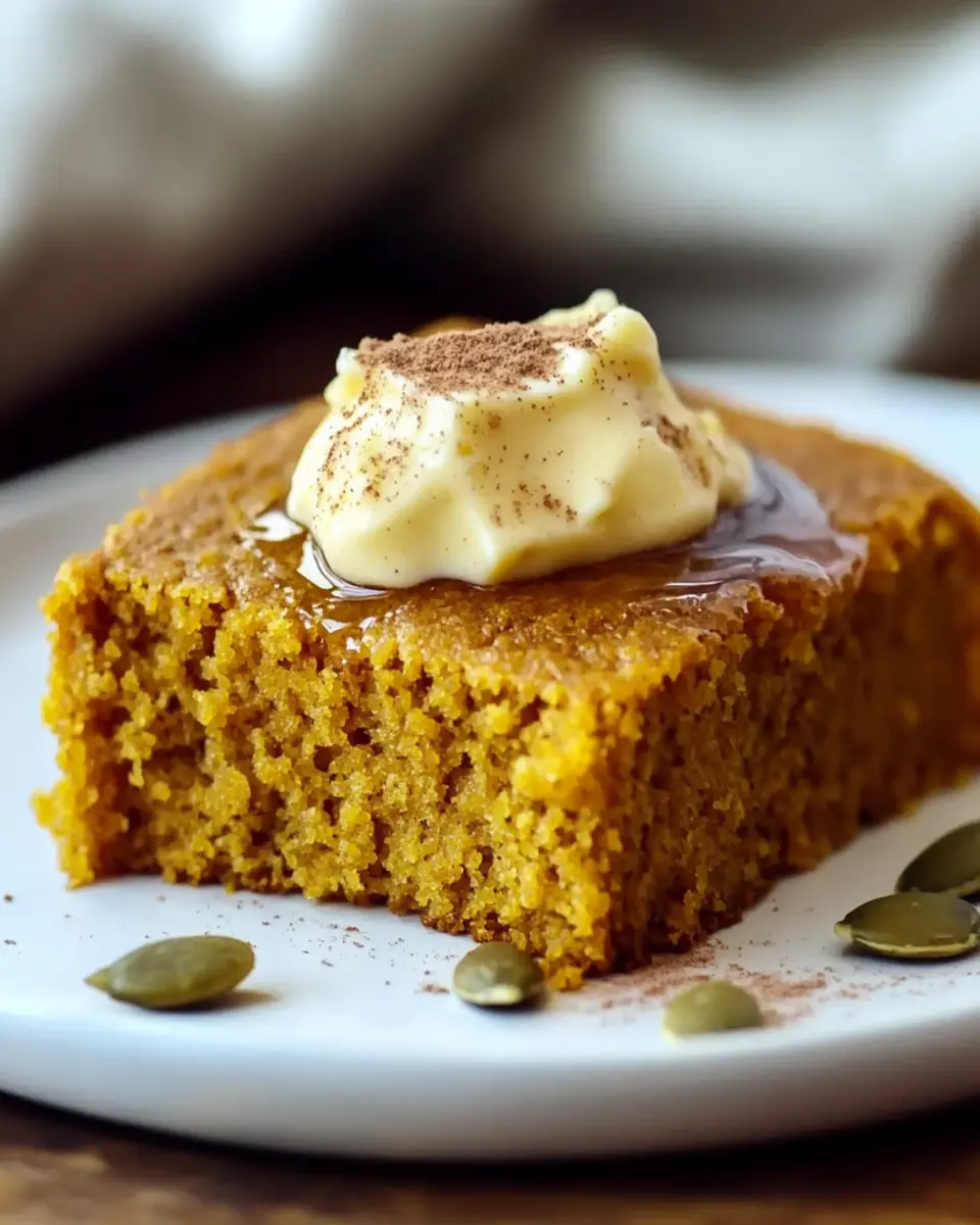 Pumpkin Cornbread with Cinnamon Honey Butter First Image First Image