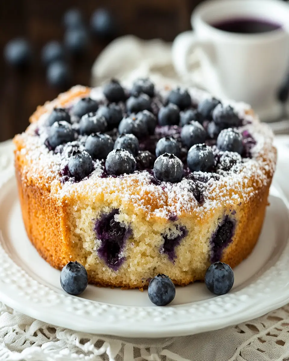 Blueberry Breakfast Cake: The Best Moist and Fluffy Morning Treat First Image First Image
