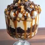 Caramel Cheesecake Brownie Trifle – Easy Layered Dessert Recipe First Image First Image