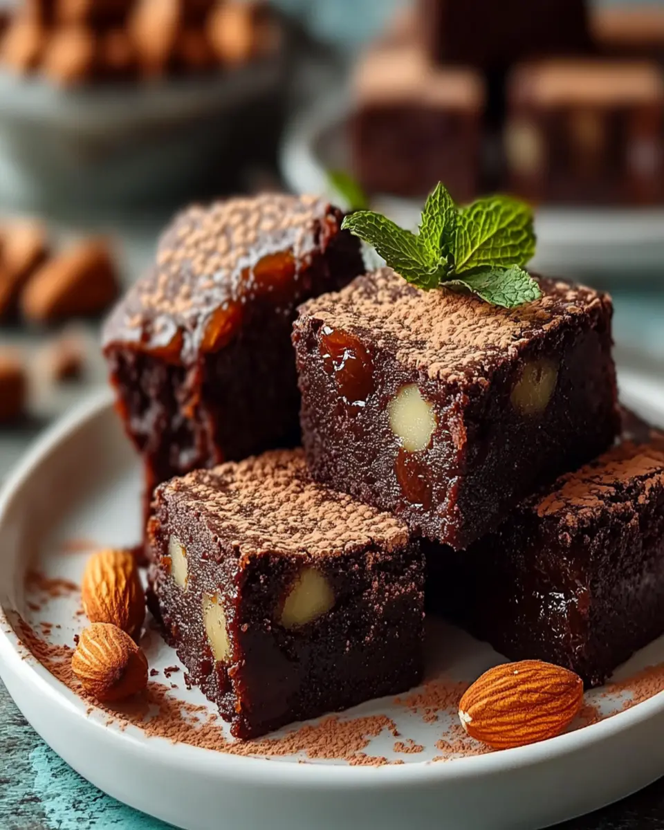 Vegan No-Bake Brownies with Dates & Nuts First Image First Image