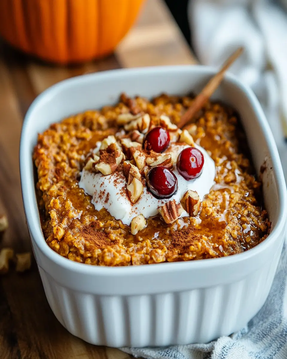 Pumpkin Baked Oatmeal First Image First Image