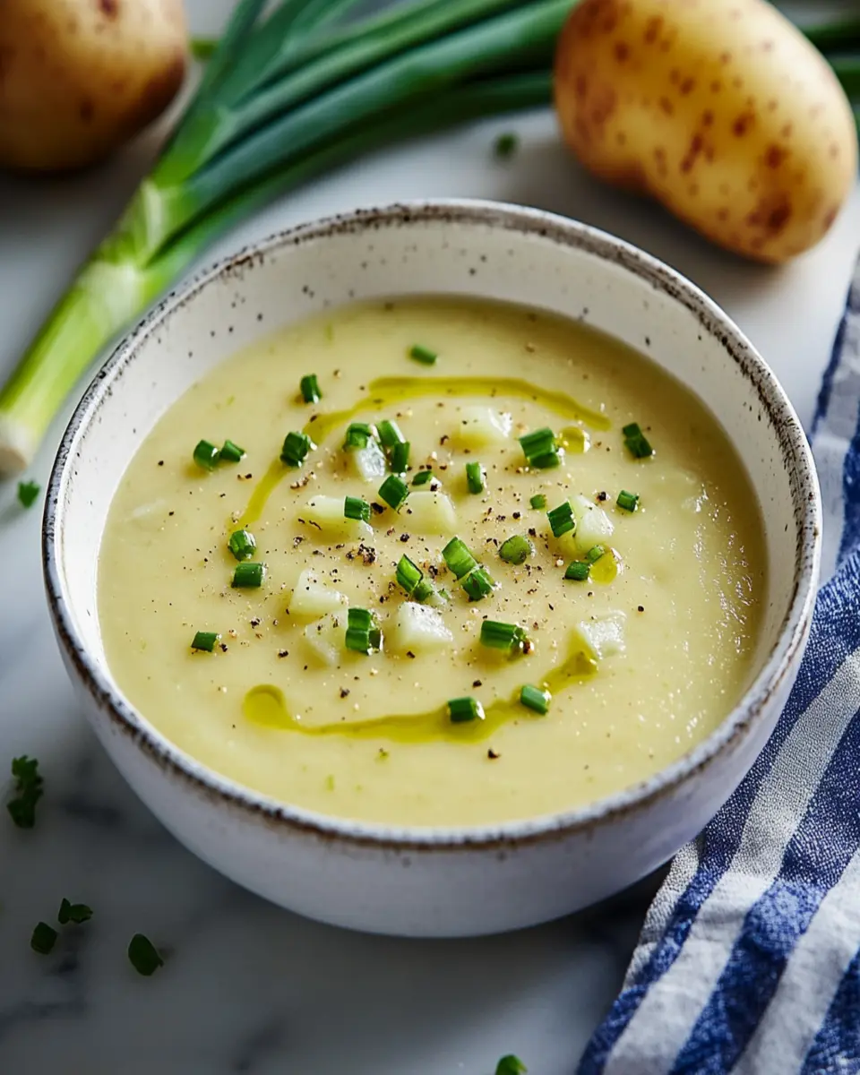 Slow cooker leek and potato soup for cozy weeknight dinners First Image First Image