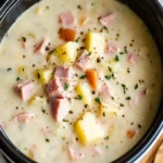 Crockpot Ham and Potato Soup First Image First Image