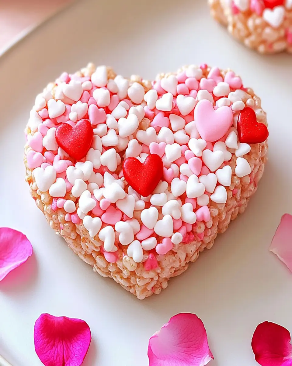 Sweet Heart Shaped Valentine’s Rice Krispies Recipe First Image First Image