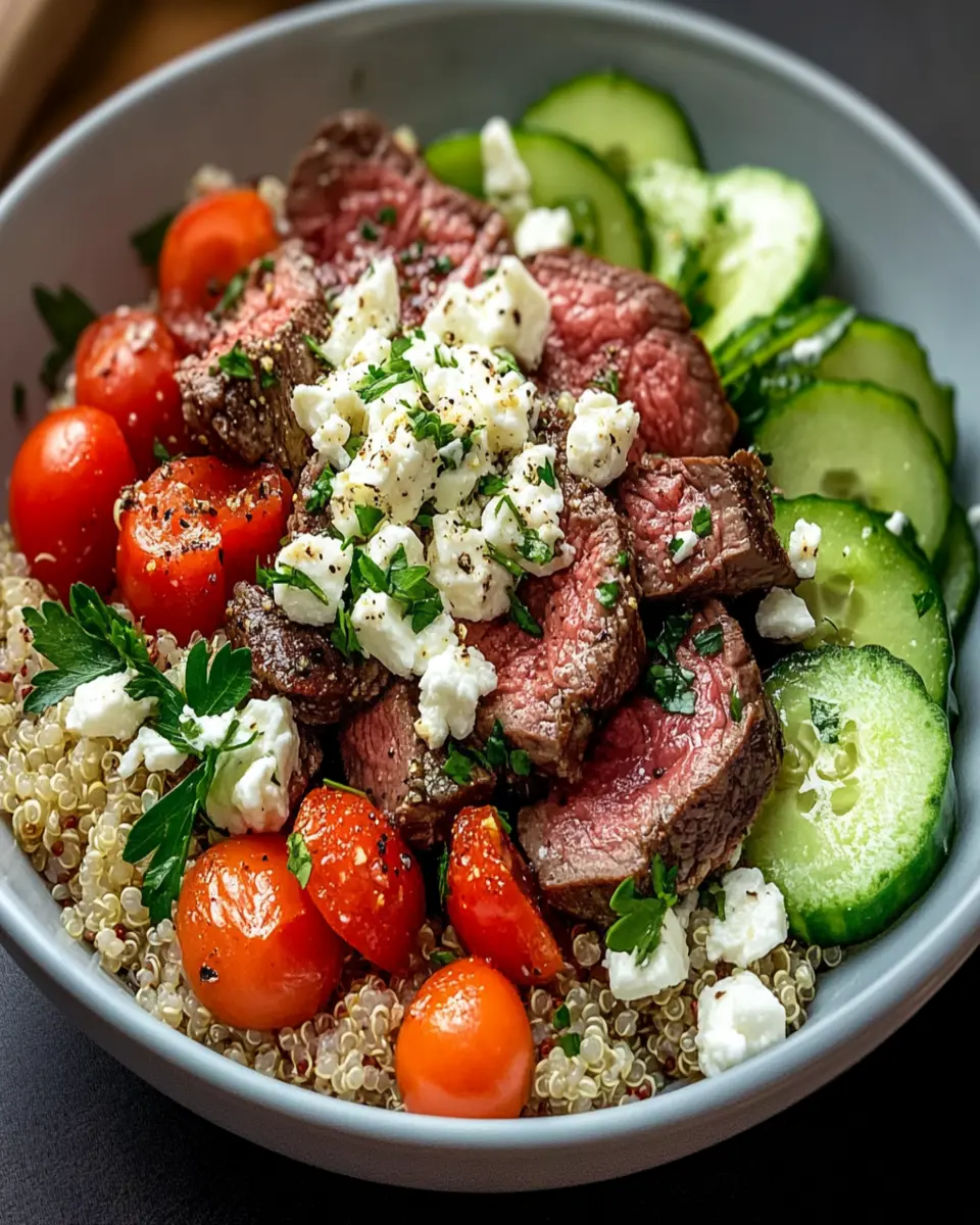 35g Protein Mediterranean Beef Bowl That’s Addictively Good First Image First Image