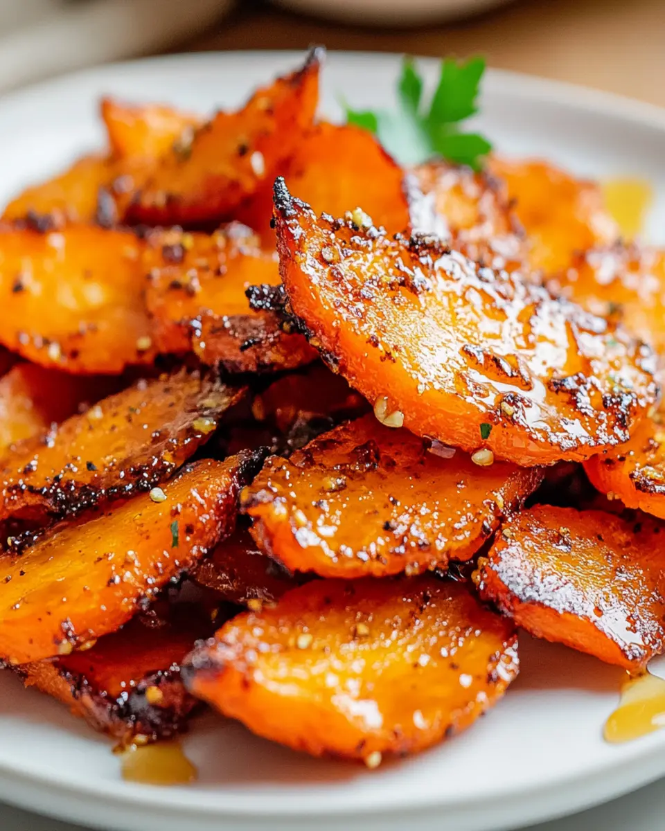Irresistible Crispy Maple Garlic Smashed Carrots Recipe First Image First Image