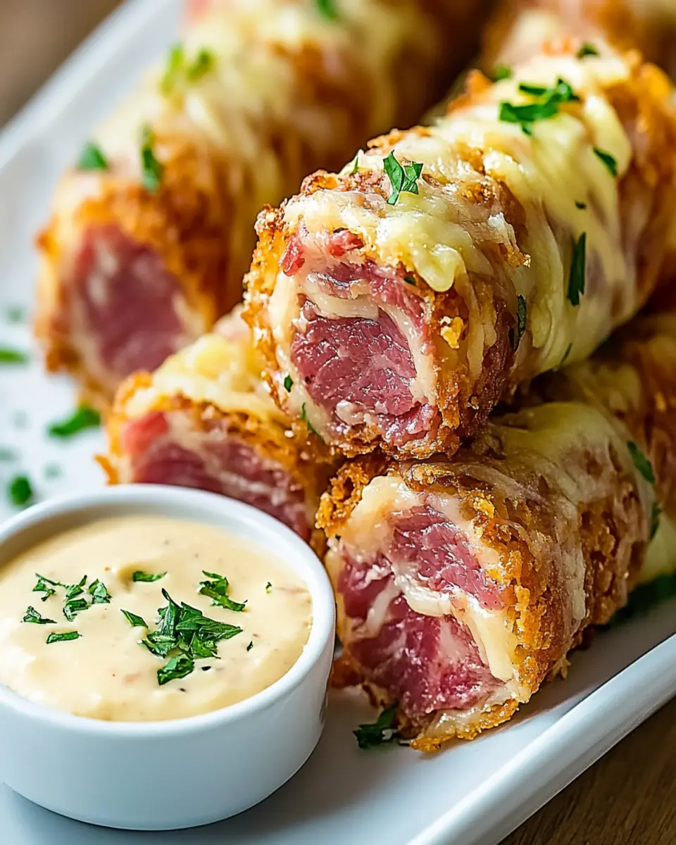 Keto Crispy Reuben Roll-Ups First Image First Image