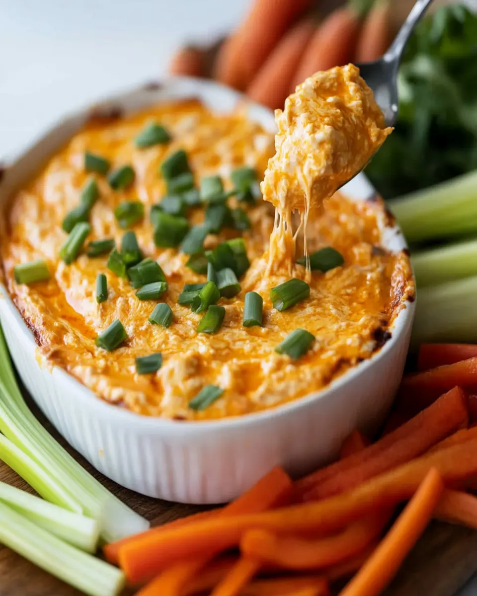 4-Step Cheesy Buffalo Chicken Dip First Image First Image