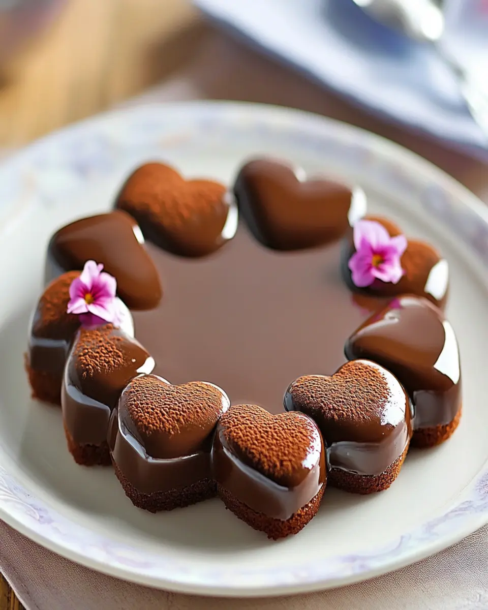 Irresistible Ganache Covered Cake Hearts Recipe to Indulge First Image First Image