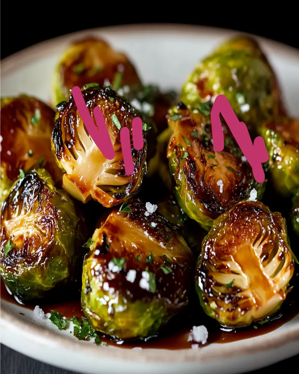 Maple Balsamic Roasted Brussels Sprouts First Image First Image
