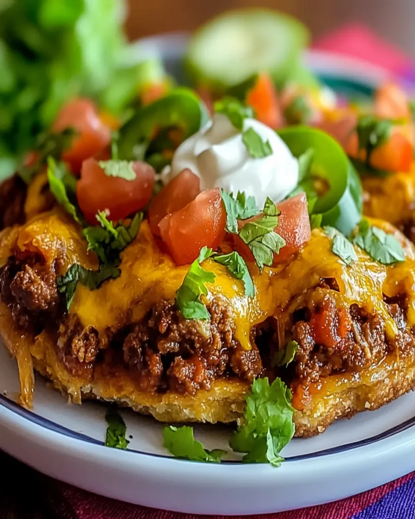 Beef Taco Pie with Masa Crust First Image First Image