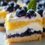 BLUEBERRY LEMON CREAM DESSERT BARS: A Must-Try Delight! First Image First Image