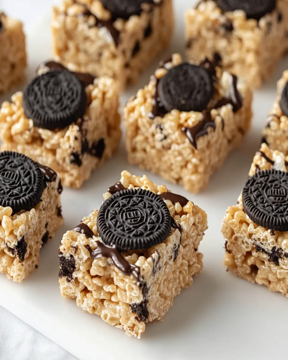 Peanut Butter Oreo Rice Krispies Treats First Image First Image