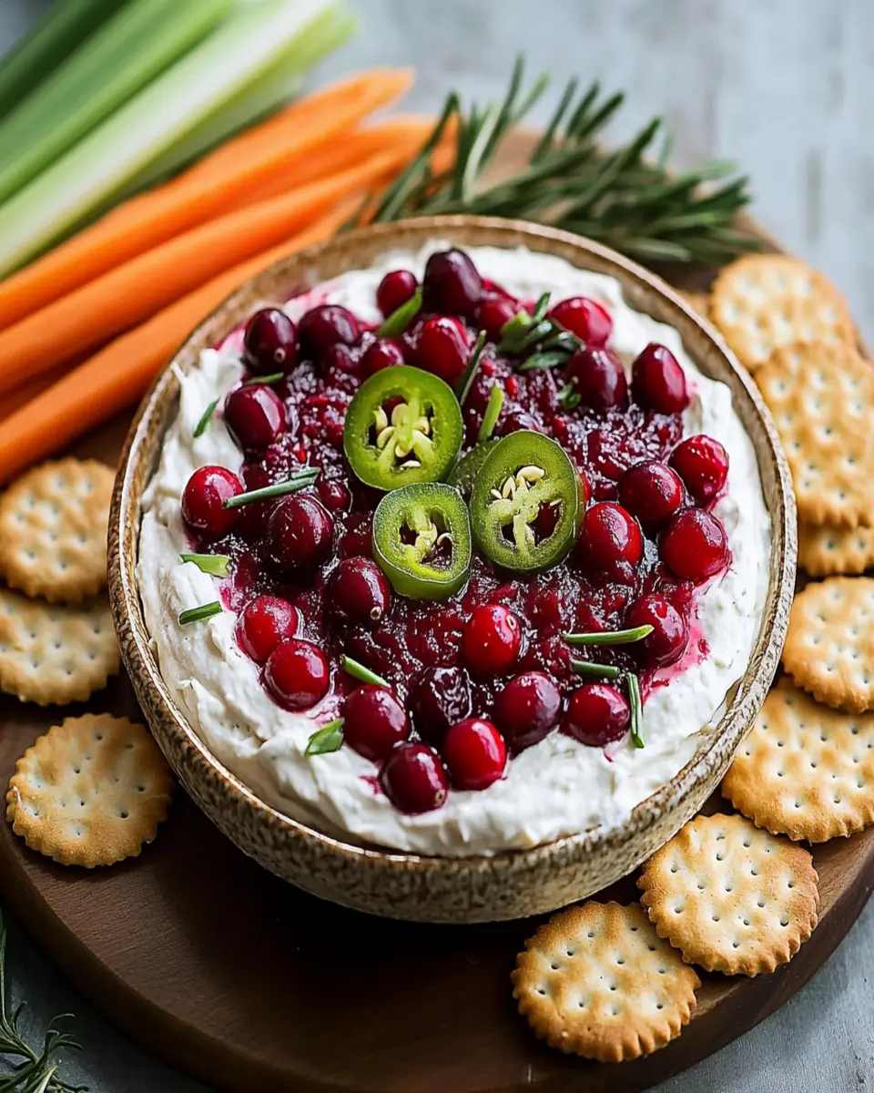 Perky Cranberry Jalapeno Cream Cheese Dip Recipe First Image First Image