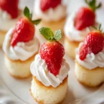 MINI STRAWBERRY SHORTCAKE BITES: A Delightful Treat! First Image First Image