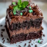 Chocolate Mint Poke Cake – Ultra Moist & Refreshing Dessert First Image First Image