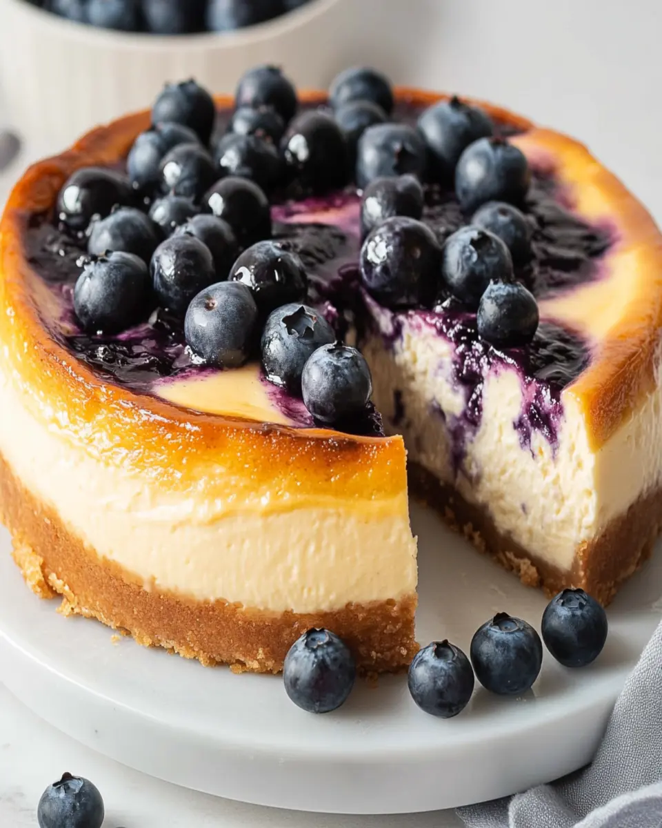 Blueberry Basque Cheesecake First Image First Image