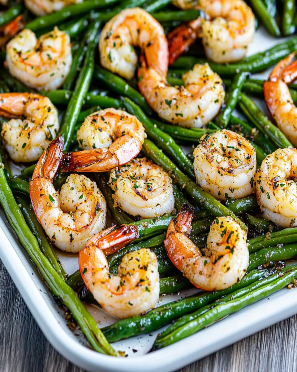 Green Beans and Shrimp (Sheet Pan Meal) First Image First Image