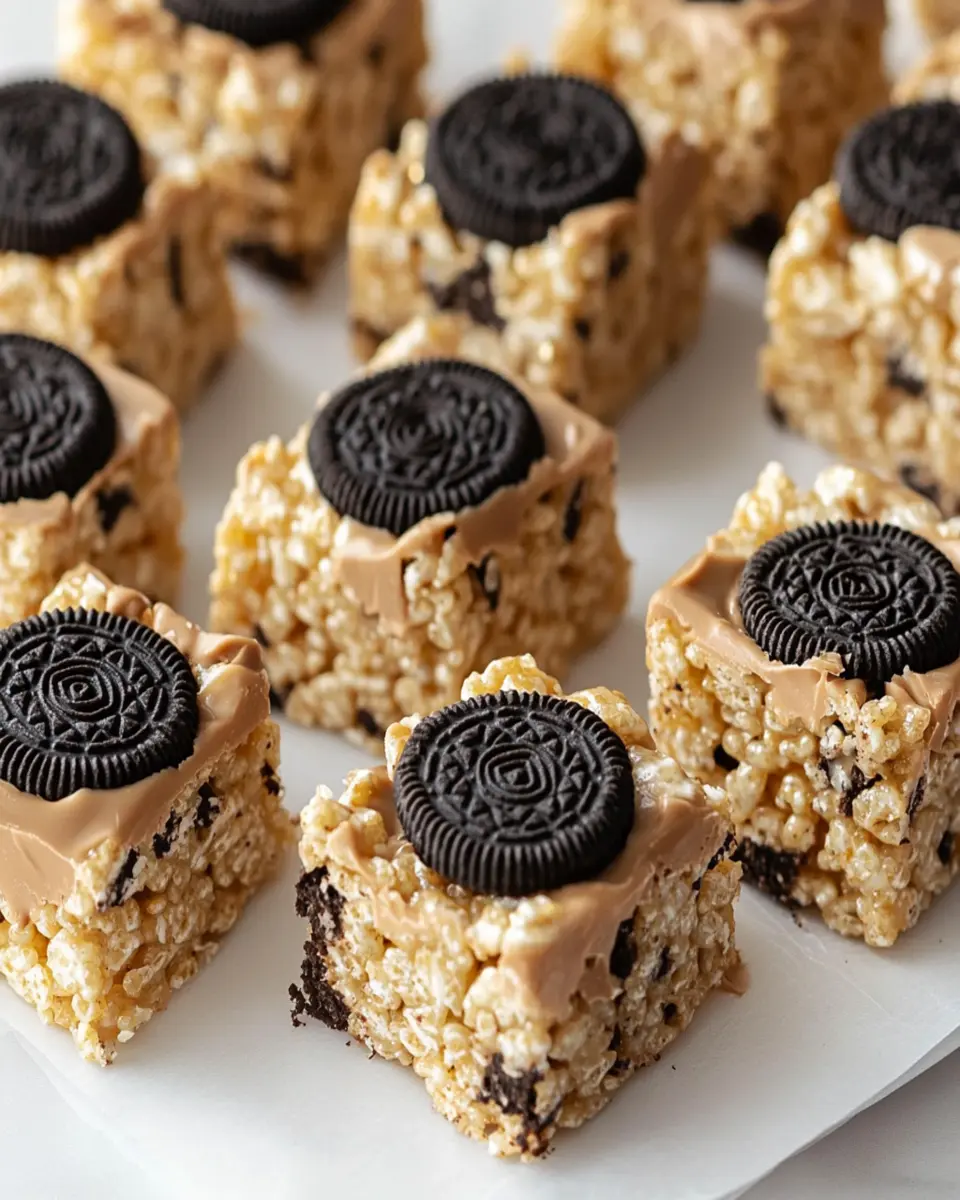 Peanut Butter Oreo Rice Krispies Treats First Image First Image