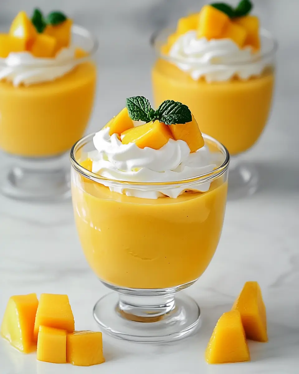 No Bake Mango Mousse Dessert Recipe First Image First Image