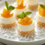 MINI ORANGE COCONUT CHEESECAKES: A Tropical Delight! First Image First Image