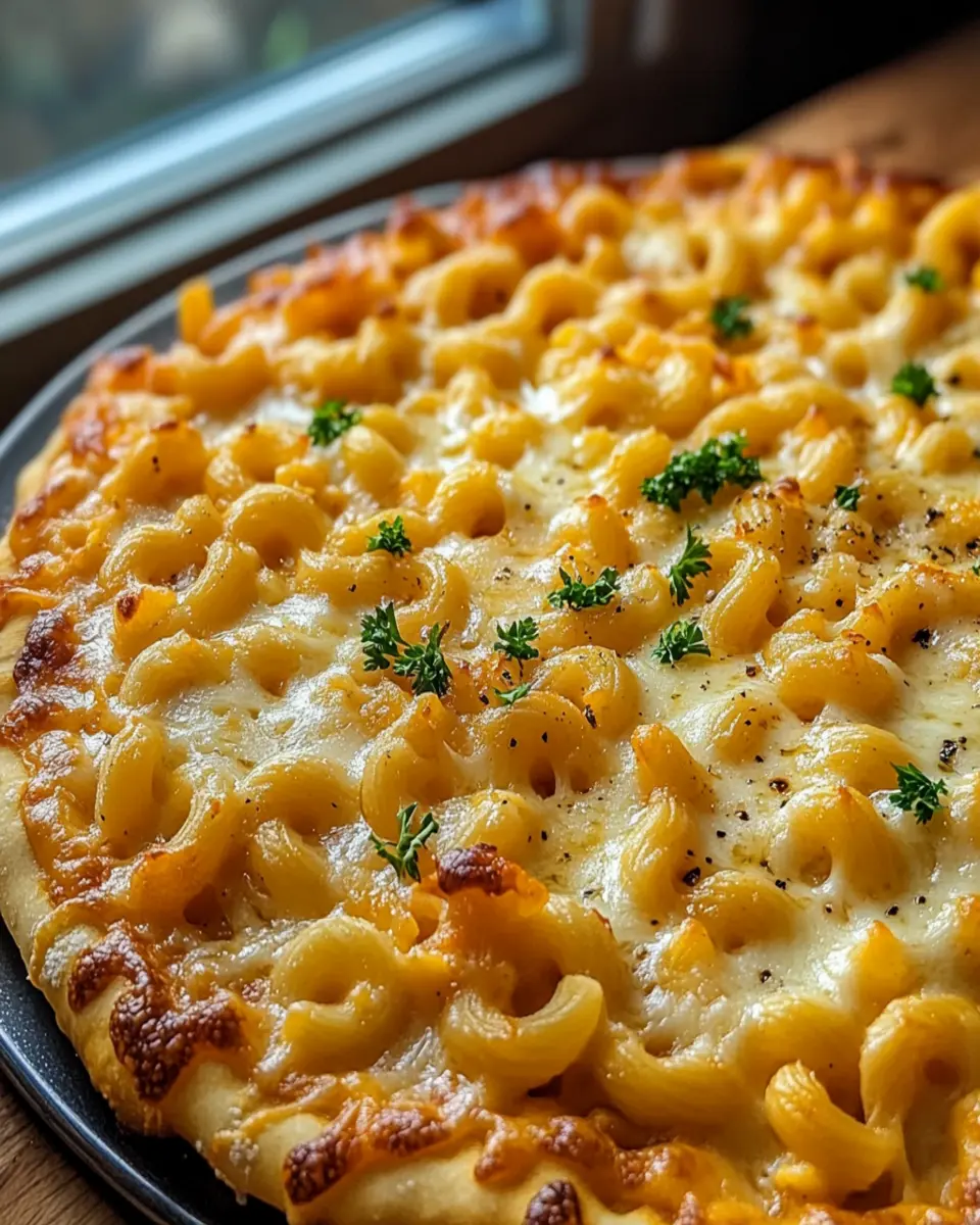 Cheesy Mac and Cheese Pizza: A Satisfying Delight! First Image First Image