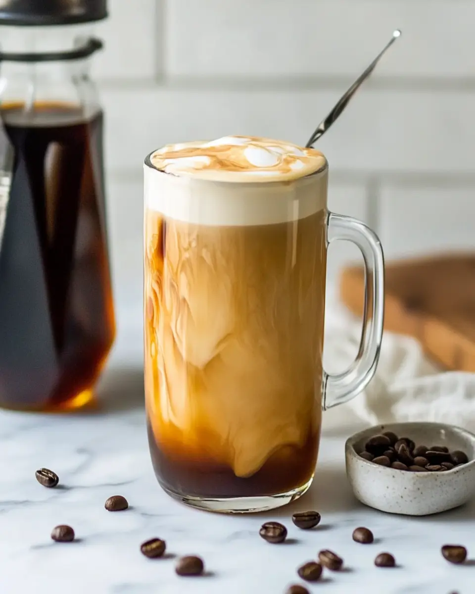 French Vanilla Iced Coffee with Homemade Vanilla Syrup First Image First Image