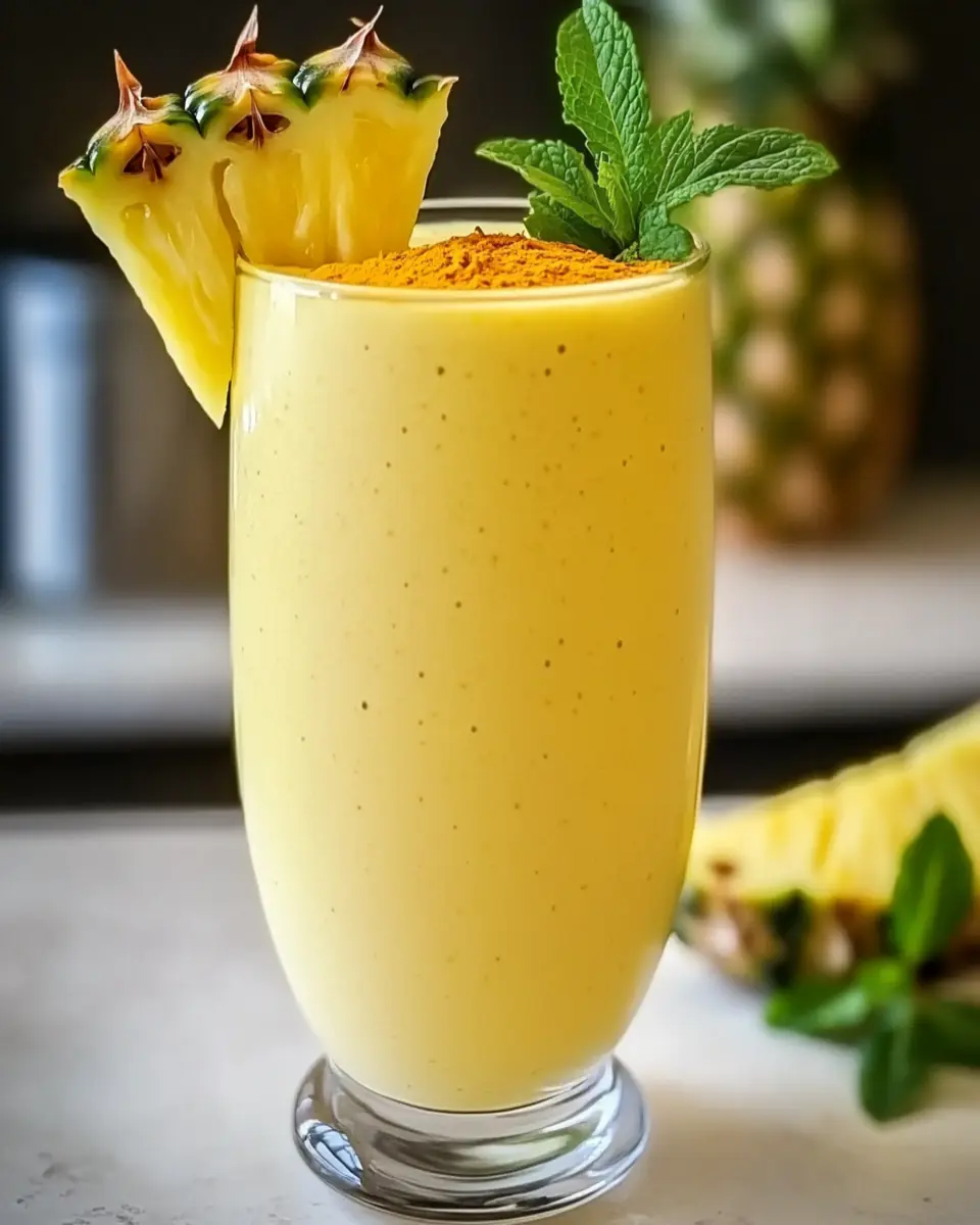 Protein Pineapple Turmeric Smoothie: An Incredible Ultimate Recipe for Amazing Health First Image First Image