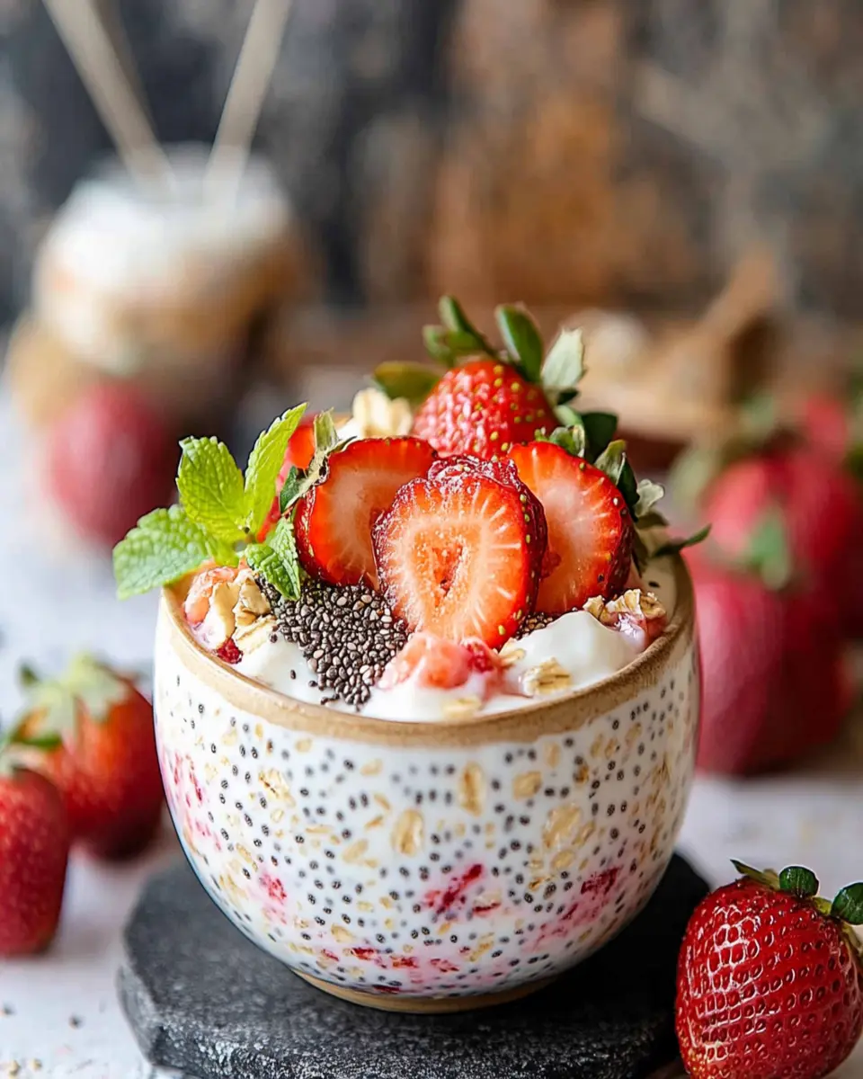 Irresistible Strawberry Overnight Oats Recipe for Busy Mornings First Image First Image