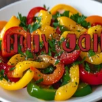 Tricolor Bell Pepper Salad Recipe First Image First Image