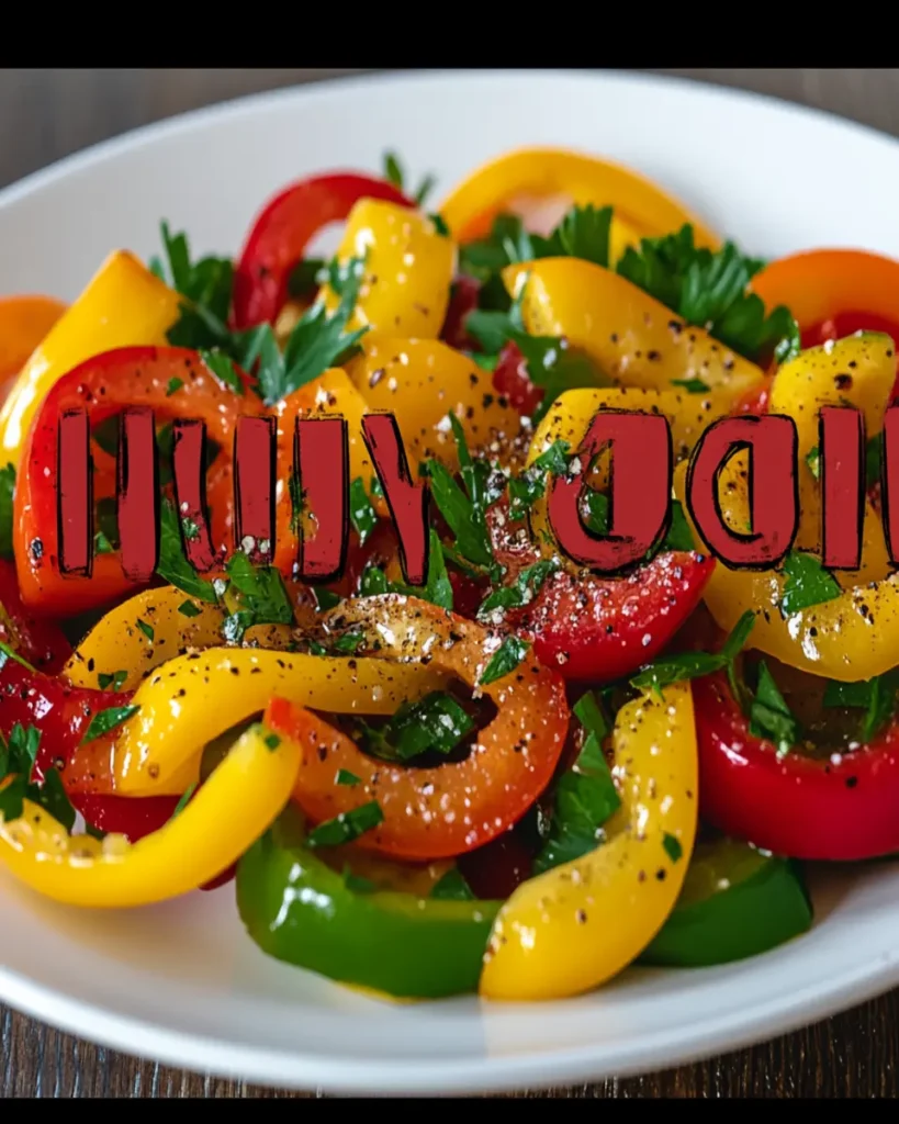 Tricolor Bell Pepper Salad Recipe First Image First Image