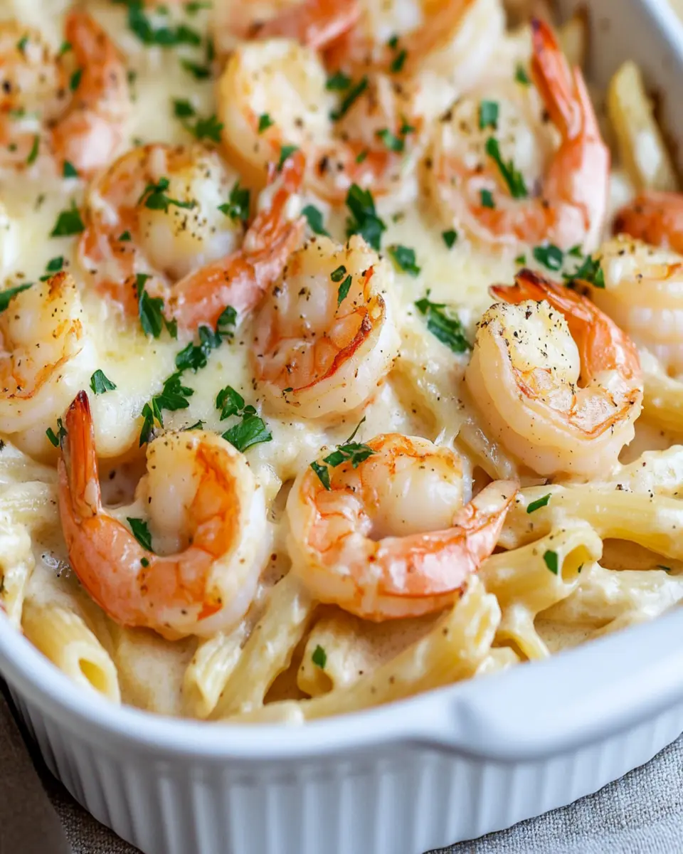 Garlic Shrimp Alfredo Bake First Image First Image