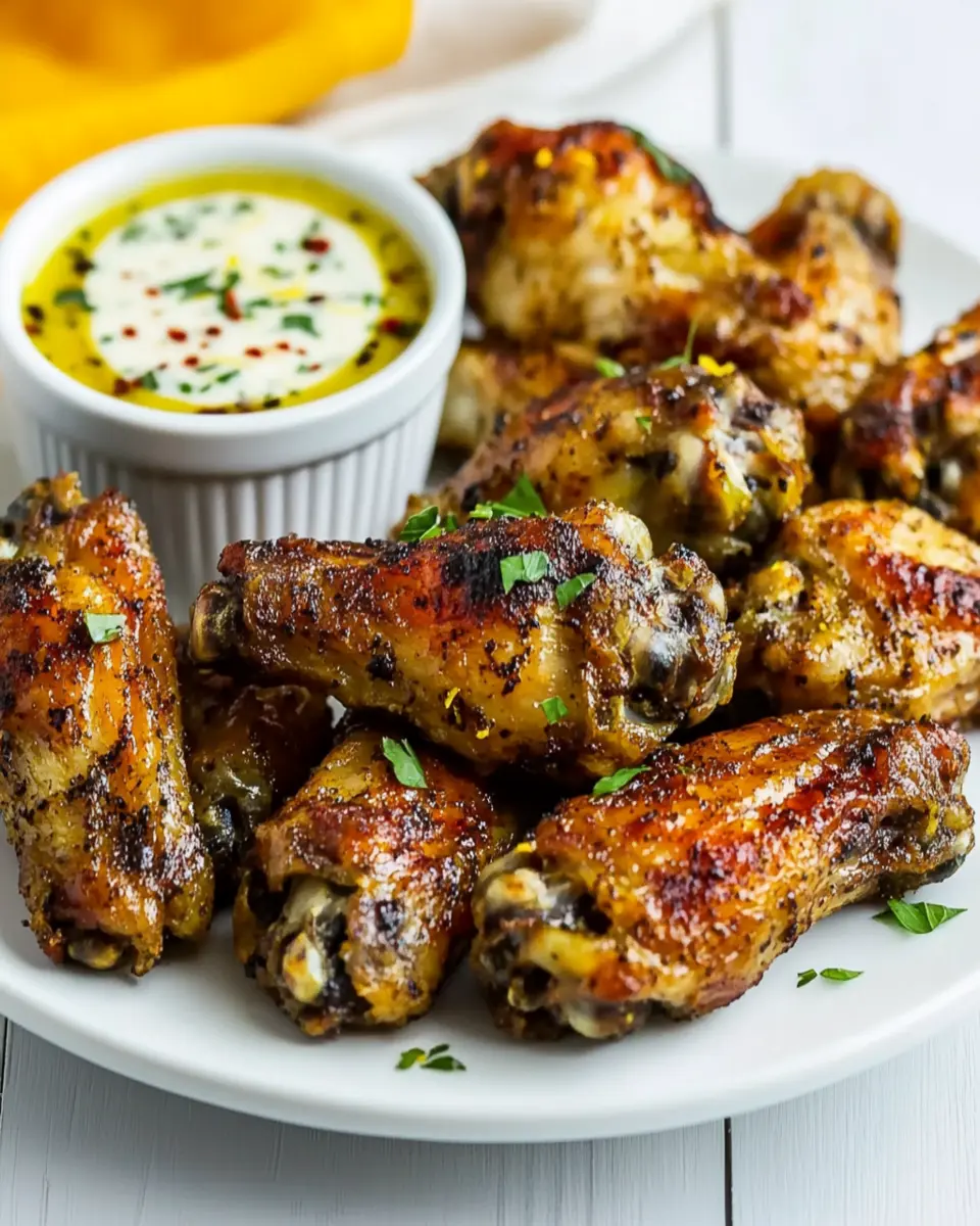 Greek Air Fryer Wings First Image First Image