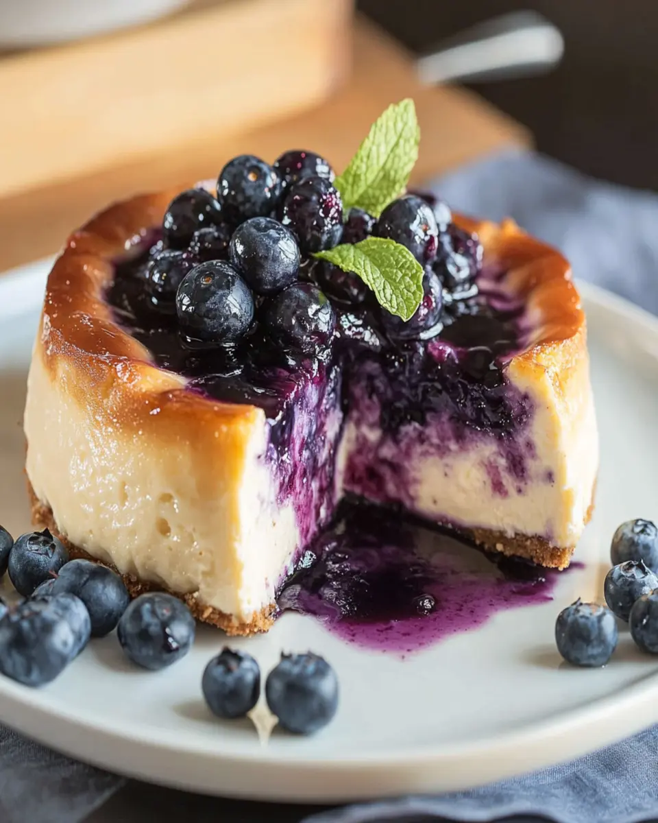 Blueberry Basque Cheesecake First Image First Image