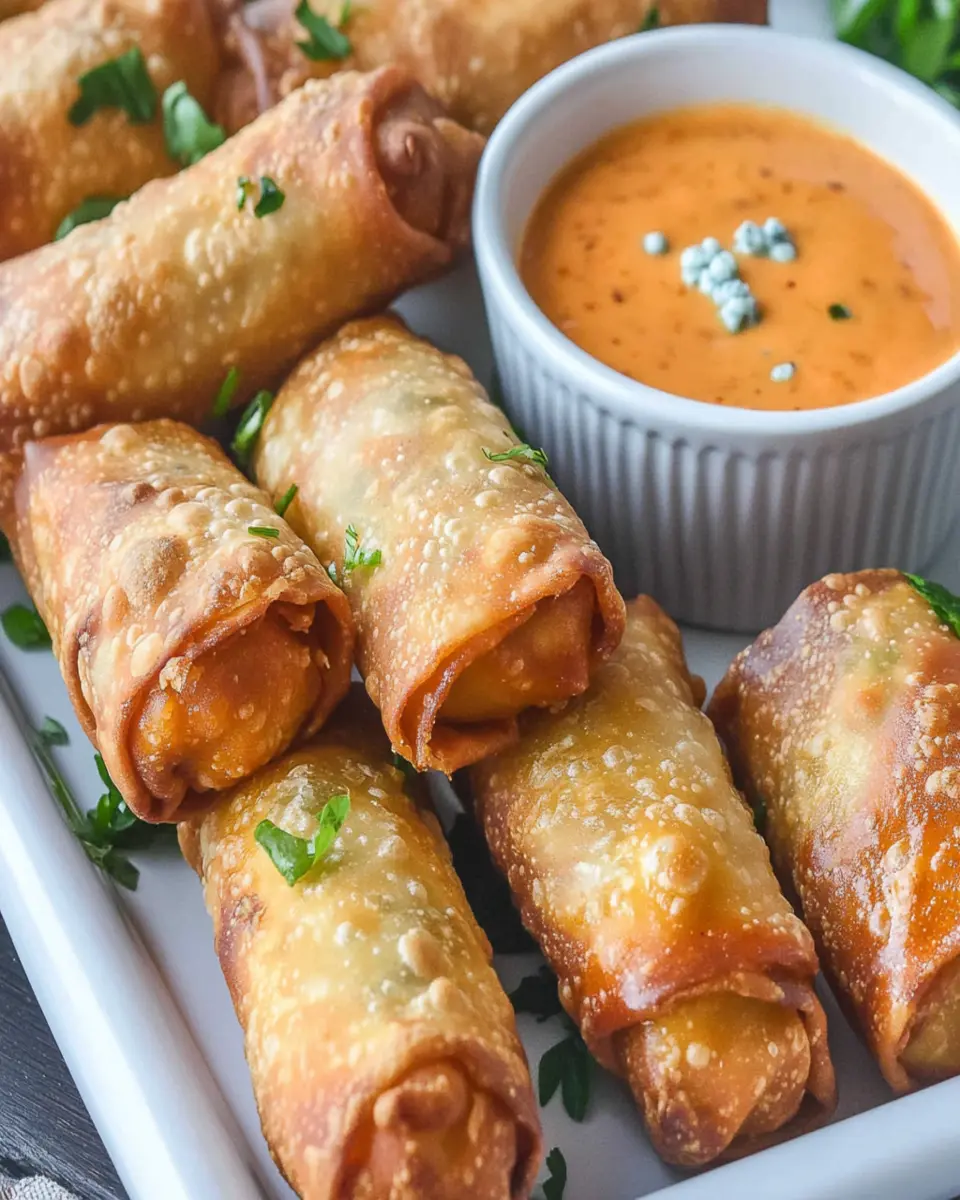 Buffalo Chicken Egg Rolls First Image First Image