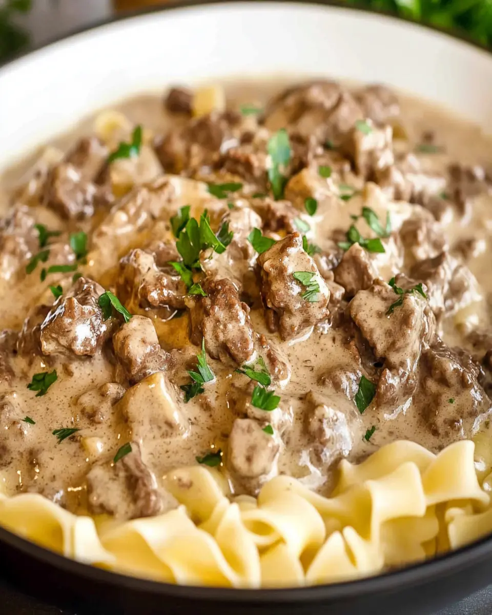 Ground Beef Stroganoff First Image First Image