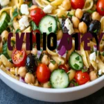 Mediterranean Chickpea Pasta Salad Recipe First Image First Image